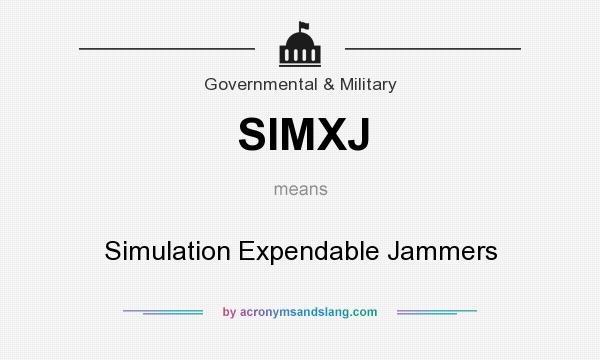 What does SIMXJ mean? It stands for Simulation Expendable Jammers