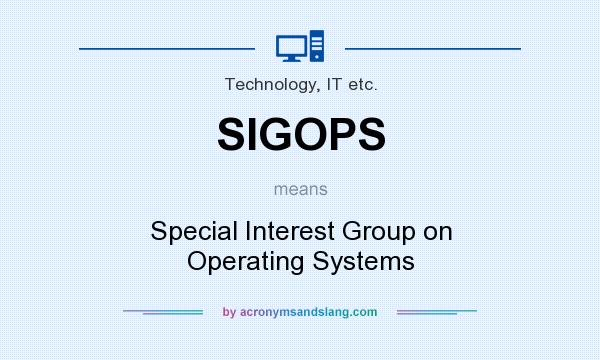 What does SIGOPS mean? It stands for Special Interest Group on Operating Systems