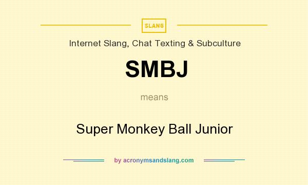 What does SMBJ mean? It stands for Super Monkey Ball Junior