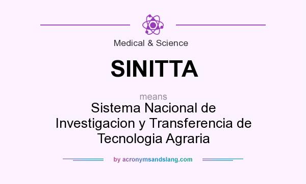What does SINITTA mean? It stands for Sistema Nacional de Investigacion y Transferencia de Tecnologia Agraria