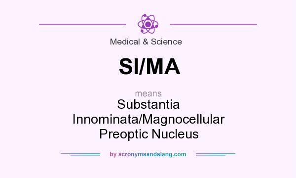 What does SI/MA mean? It stands for Substantia Innominata/Magnocellular Preoptic Nucleus