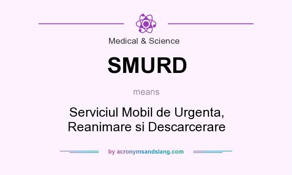 What does SMURD mean? It stands for Serviciul Mobil de Urgenta, Reanimare si Descarcerare