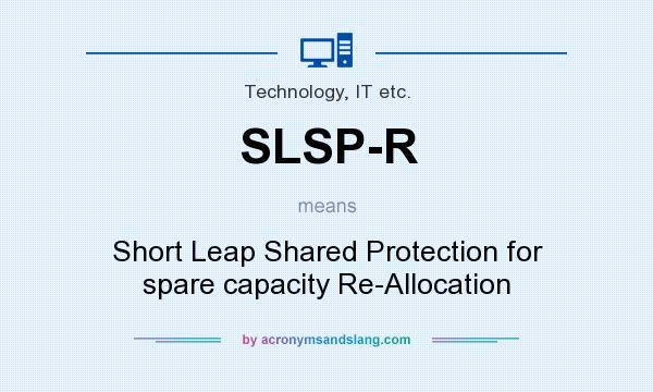 What does SLSP-R mean? It stands for Short Leap Shared Protection for spare capacity Re-Allocation