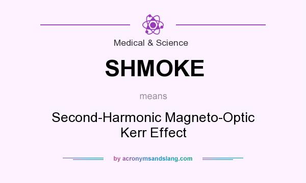 What does SHMOKE mean? It stands for Second-Harmonic Magneto-Optic Kerr Effect