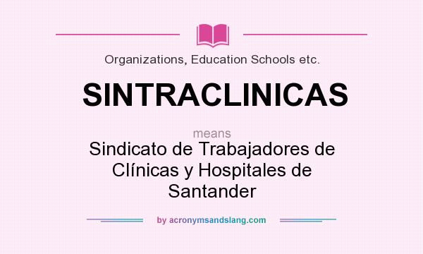 What does SINTRACLINICAS mean? It stands for Sindicato de Trabajadores de Clínicas y Hospitales de Santander