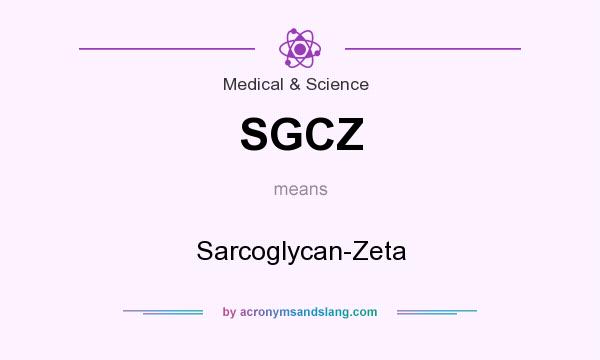 What does SGCZ mean? It stands for Sarcoglycan-Zeta