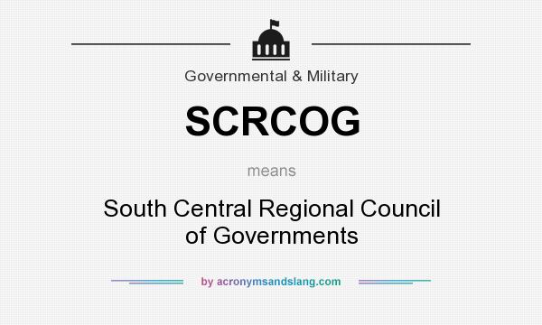 What does SCRCOG mean? It stands for South Central Regional Council of Governments