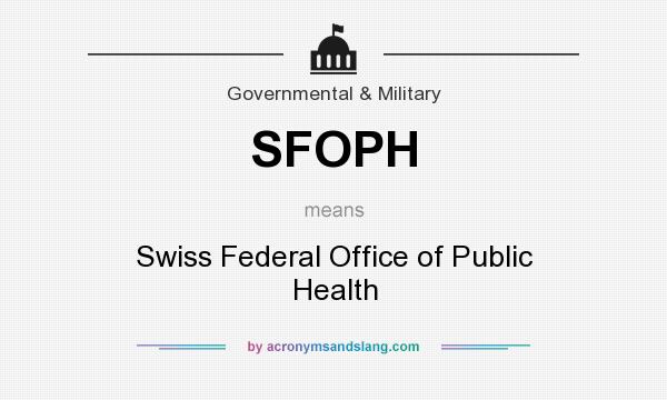 What does SFOPH mean? It stands for Swiss Federal Office of Public Health