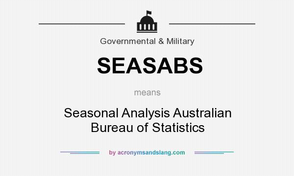 What does SEASABS mean? It stands for Seasonal Analysis Australian Bureau of Statistics