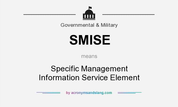 What does SMISE mean? It stands for Specific Management Information Service Element
