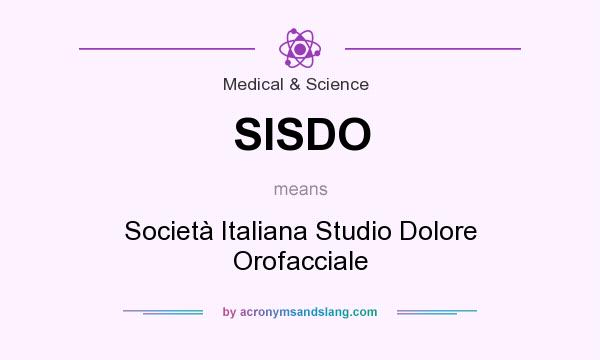 What does SISDO mean? It stands for Società Italiana Studio Dolore Orofacciale