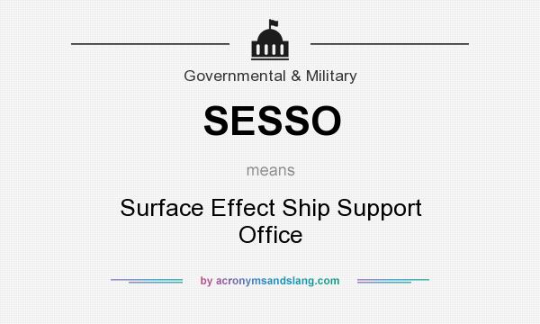 What does SESSO mean? It stands for Surface Effect Ship Support Office