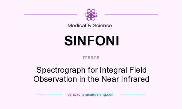 What does SINFONI mean? It stands for Spectrograph for Integral Field Observation in the Near Infrared
