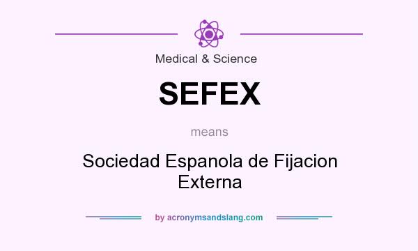 What does SEFEX mean? It stands for Sociedad Espanola de Fijacion Externa