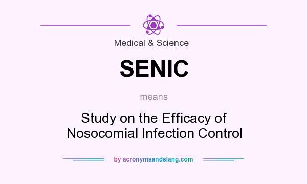 What does SENIC mean? It stands for Study on the Efficacy of Nosocomial Infection Control