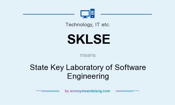 What does SKLSE mean? It stands for State Key Laboratory of Software Engineering