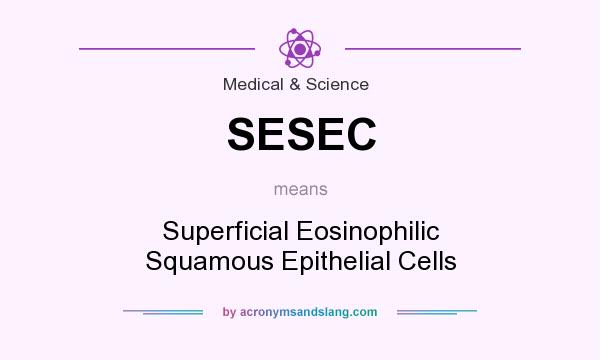 What does SESEC mean? It stands for Superficial Eosinophilic Squamous Epithelial Cells