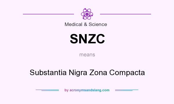 What does SNZC mean? It stands for Substantia Nigra Zona Compacta