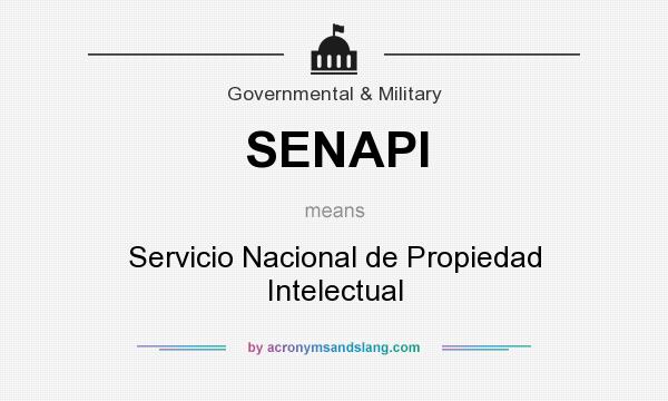 What does SENAPI mean? It stands for Servicio Nacional de Propiedad Intelectual