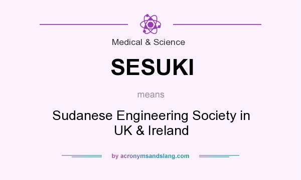 What does SESUKI mean? It stands for Sudanese Engineering Society in UK & Ireland