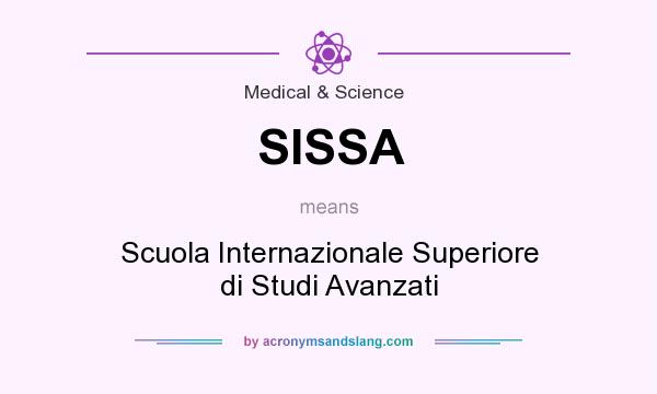 What does SISSA mean? It stands for Scuola Internazionale Superiore di Studi Avanzati