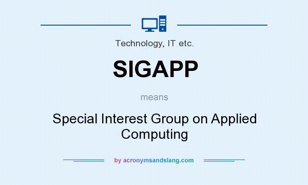 What does SIGAPP mean? It stands for Special Interest Group on Applied Computing