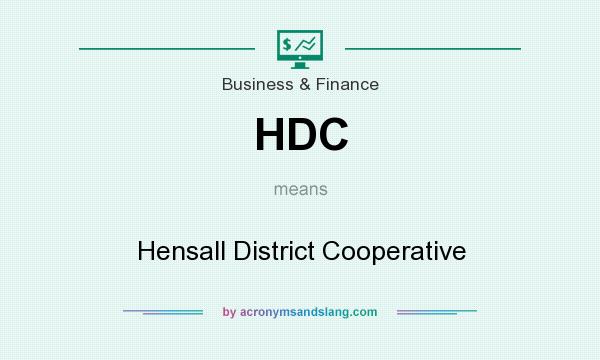 What does HDC mean? It stands for Hensall District Cooperative
