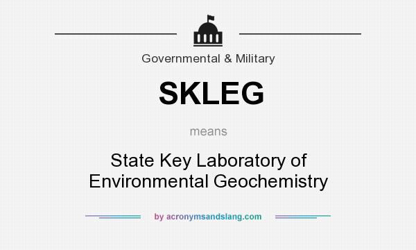 What does SKLEG mean? It stands for State Key Laboratory of Environmental Geochemistry
