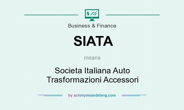 What does SIATA mean? It stands for Societa Italiana Auto Trasformazioni Accessori