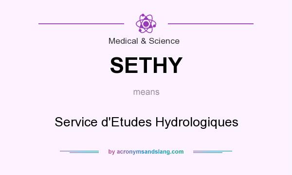 What does SETHY mean? It stands for Service d`Etudes Hydrologiques