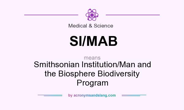 What does SI/MAB mean? It stands for Smithsonian Institution/Man and the Biosphere Biodiversity Program