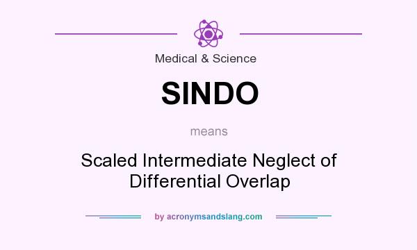 What does SINDO mean? It stands for Scaled Intermediate Neglect of Differential Overlap