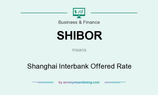 What does SHIBOR mean? It stands for Shanghai Interbank Offered Rate