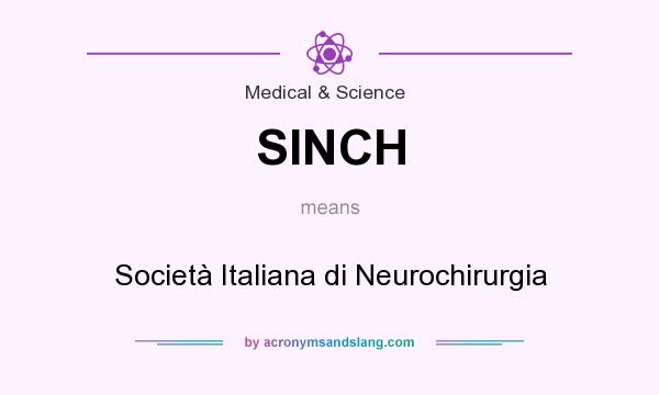 What does SINCH mean? It stands for Società Italiana di Neurochirurgia