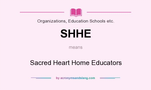 What does SHHE mean? It stands for Sacred Heart Home Educators