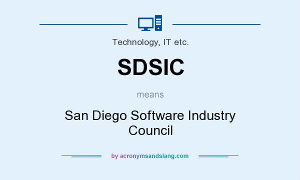 What does SDSIC mean? It stands for San Diego Software Industry Council