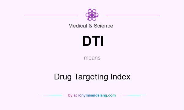 What does DTI mean? It stands for Drug Targeting Index