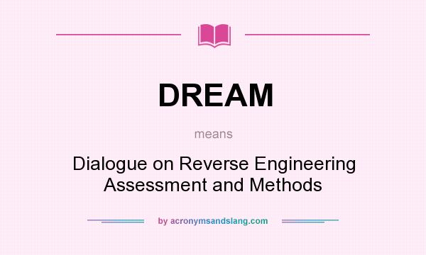 What does DREAM mean? It stands for Dialogue on Reverse Engineering Assessment and Methods