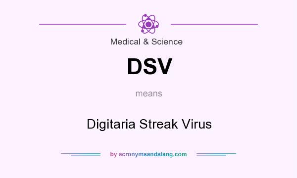 What does DSV mean? It stands for Digitaria Streak Virus