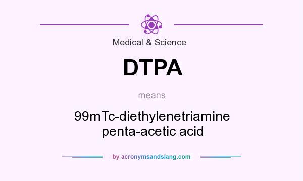 What does DTPA mean? It stands for 99mTc-diethylenetriamine penta-acetic acid