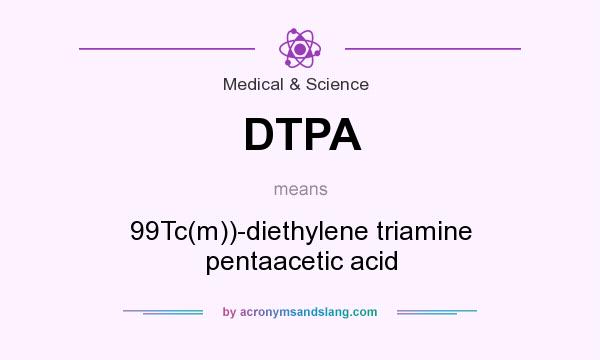 What does DTPA mean? It stands for 99Tc(m))-diethylene triamine pentaacetic acid