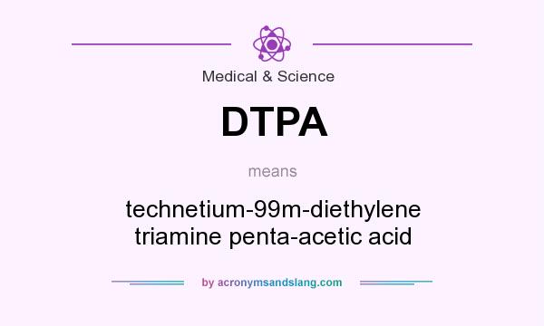 What does DTPA mean? It stands for technetium-99m-diethylene triamine penta-acetic acid