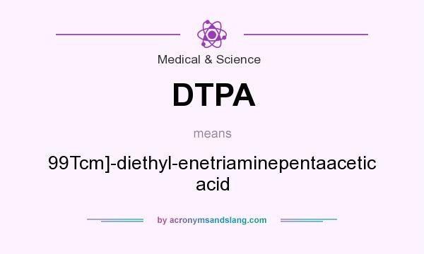 What does DTPA mean? It stands for 99Tcm]-diethyl-enetriaminepentaacetic acid