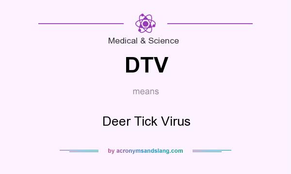 What does DTV mean? It stands for Deer Tick Virus