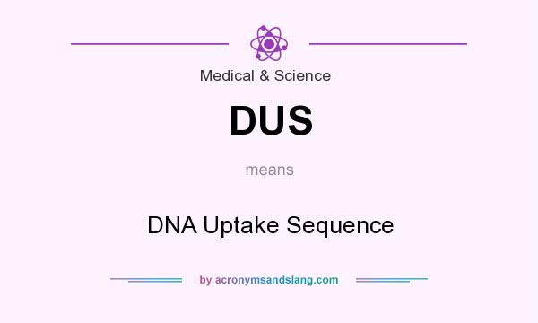What does DUS mean? It stands for DNA Uptake Sequence