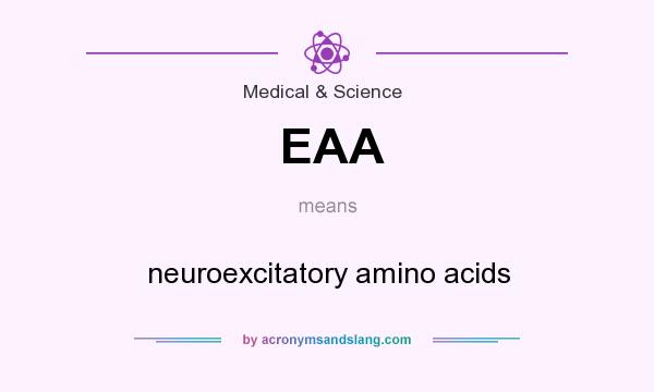 What does EAA mean? It stands for neuroexcitatory amino acids