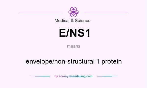 What does E/NS1 mean? It stands for envelope/non-structural 1 protein