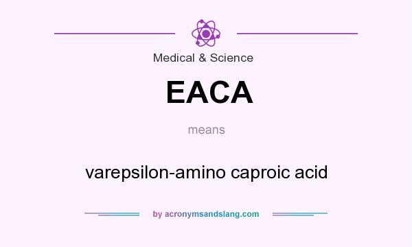 What does EACA mean? It stands for varepsilon-amino caproic acid