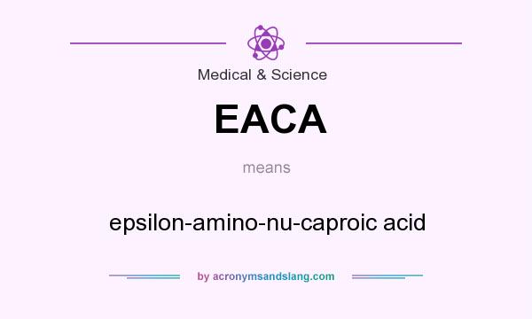 What does EACA mean? It stands for epsilon-amino-nu-caproic acid
