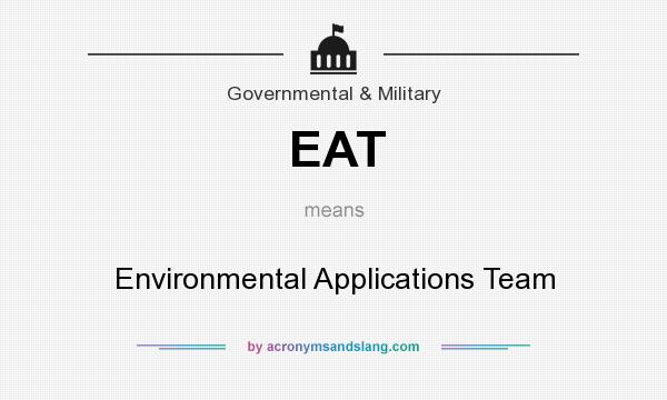 What does EAT mean? It stands for Environmental Applications Team